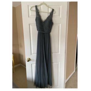 Bhldn Fleur Pewter Dress